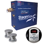 STEAMSPA Oasis 12 KW QuickStart Bath Generator in Polished Chrome OA1200CH